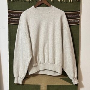 Los Angeles Apparel 12OZ. SCOUR FLEECE WIDE CREWNECK made in the USA